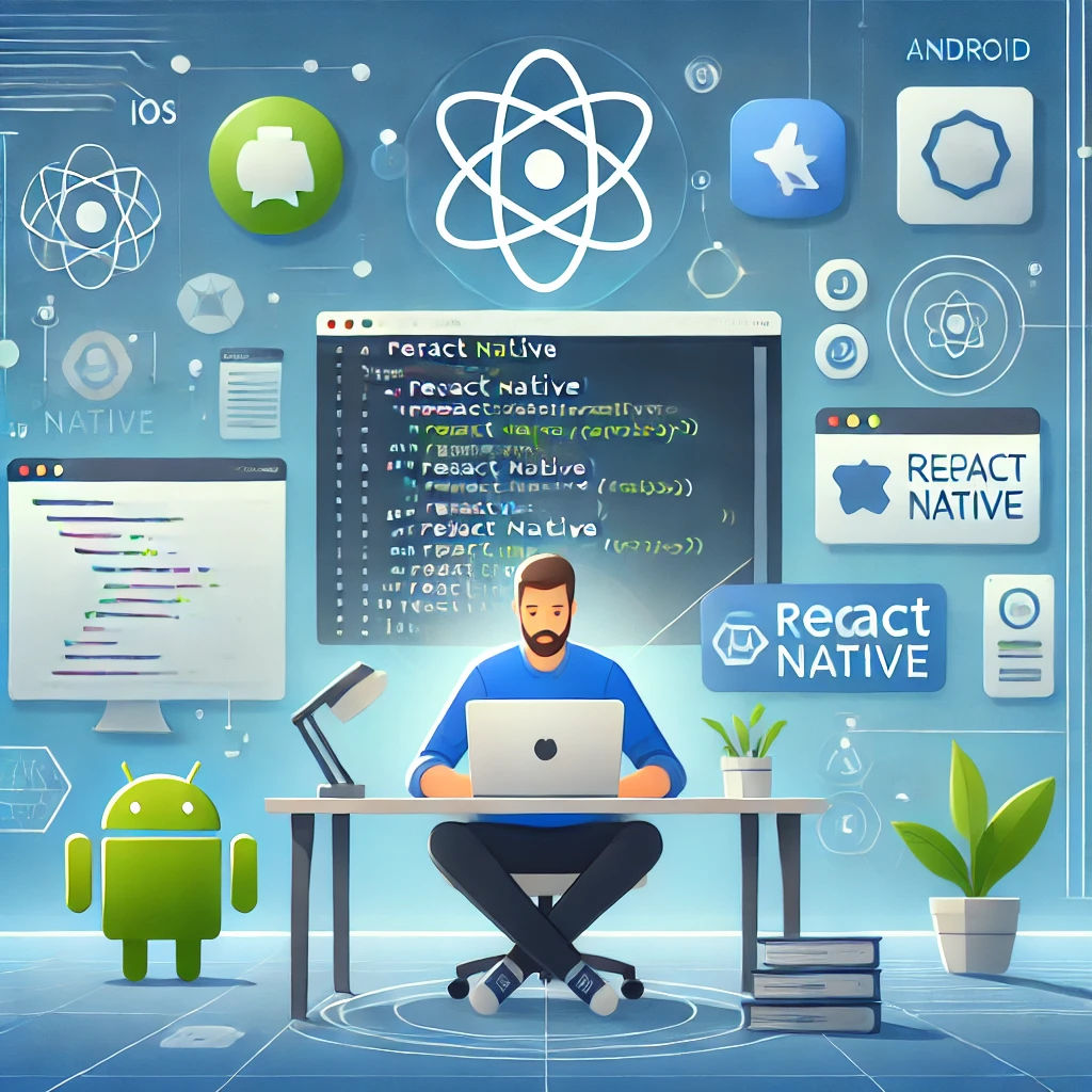 React Native Development Illustration